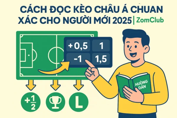 Cách Đọc Kèo Châu Á Chuẩn Xác Cho Người Mới 2025 | ZomClub
