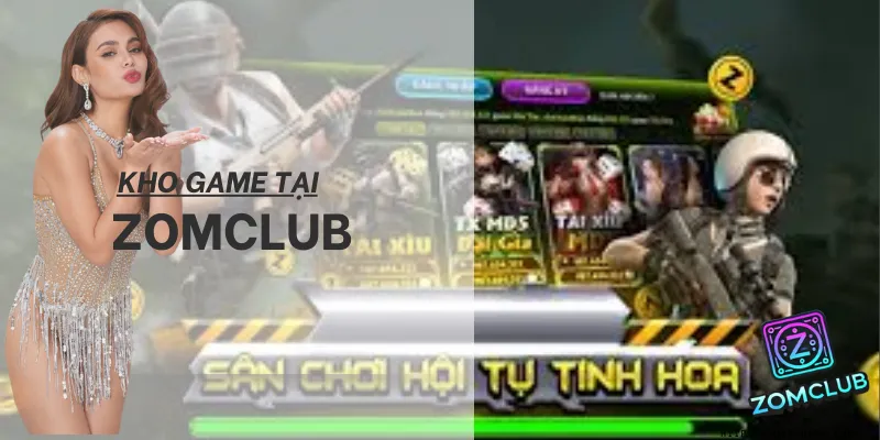 Kho game tại ZomClub tập trung vào các thể loại quen thuộc với người chơi Việt.