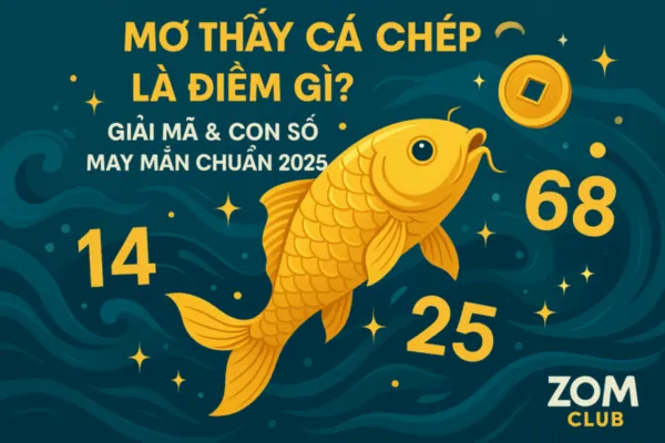 Mơ Thấy Cá Chép Là Điềm Gì? Giải Mã & Con Số May Mắn Chuẩn 2025